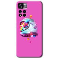 MRCİLETİSİM Xiaomi Redmi Note 11 Pro Plus 5G Kılıf HD Desen Baskılı Arka Kapak+Temperli Cam - Uzay Başlığı