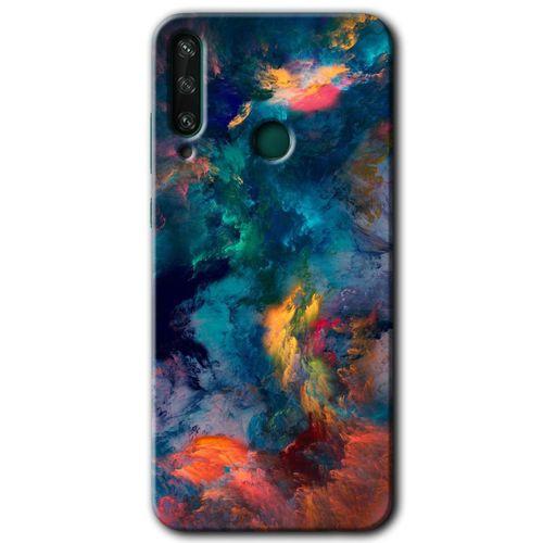 Huawei Y6P Kılıf Baskılı Kapak - Color Storm +Tam Ekran Koruyucu