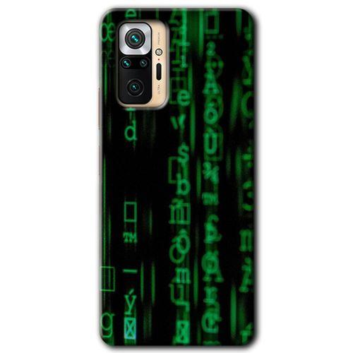 Xiaomi Redmi Note 10 Pro Kılıf HD Desen Baskılı Arka Kapak - Matrix