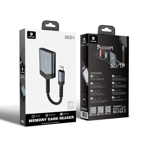 Lenyes AX137 2in1 Lightning to TF/SD Kart Çevirici Dönüştürücü