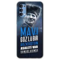 OPPO Oppo Reno 4 Kılıf HD Desen Baskılı Arka Kapak - Bozkurt Atatürk