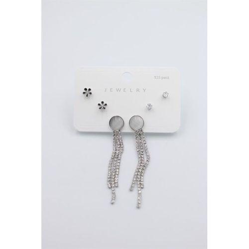 Çoklu Set Küpe - Gümüş