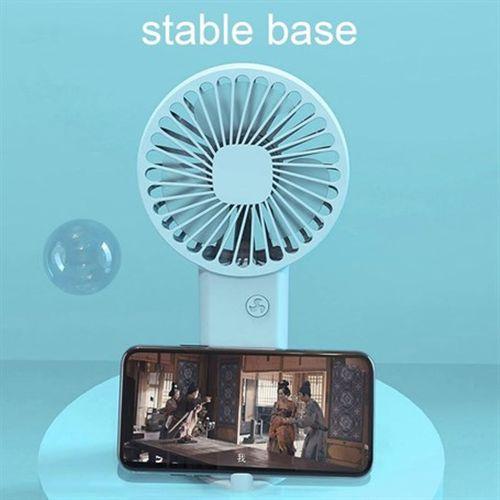 2 Adet Mini Fan,Telefon Tutucu,Portatif El Vantilatörü Mavi  9,3X19Cm Usb Şarjlı El Fanı
