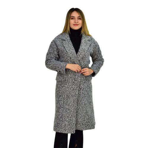 Kadın Buklet Kaşe Kaban K3146 BGL-ST03284