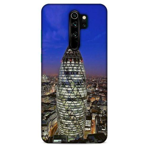 Xiaomi Redmi Note 8 Pro Kılıf Dünya Mimarisi (34) Slim Armor Kılıf Mary Axe Londra