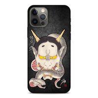 Lopard Apple iPhone 12 Pro Uyumlu Kılıf Tattoo's (50) Shockproof Kılıf Hannya Kijo Dövme