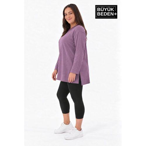 Kadın Tunik Büyük Beden ince Sweatshırt SPR26BTK990