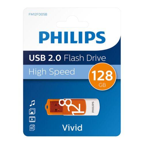PHILIPS FM12FD05B, 128GB, USB 2.0, Vivid, Turuncu, Flash Disk