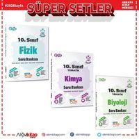 Çap Yayınları 10. Sınıf Fizik Kimya ve Biyoloji Soru Bankası Seti 3 Kitap