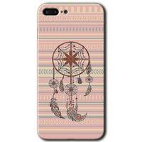 iPhone 8 Plus HD Baskılı Kılıf + 9D Tam Ekran Koruyucu - Mandala Retro