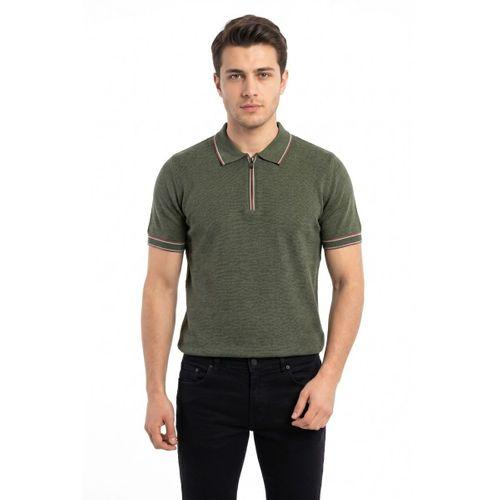 Erkek Polo Yaka Kısa Kollu Triko Tişört Regular Kalıp BGL-ST05557