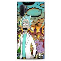 Samsung Galaxy Note 10 Plus Uyumlu Kılıf Rick And Morty (42) Rugged Armor Kılıf Story Train Morty