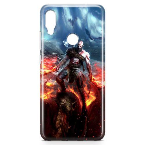 Xiaomi Redmi Note 7 Pro Kılıf God Of War Arka Kapak Koruma Desenli Full Koruyucu