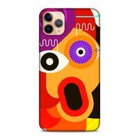 Lopard Apple Iphone 11 Pro Uyumlu Kılıf Soyut Sanat (12) Desenli Koruyucu Silikon