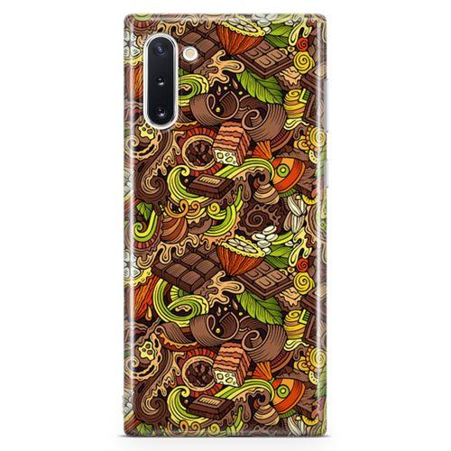 Samsung Galaxy Note 10 Kılıf Krokan Cikolata Arka Kapak Koruma Desenli Full Koruyucu