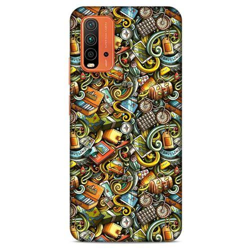 Lopard Xiaomi Redmi 9T Uyumlu Kılıf Graffitix (50) Shockproof Kılıf