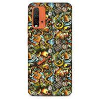 Lopard Xiaomi Redmi 9T Uyumlu Kılıf Graffitix (50) Shockproof Kılıf