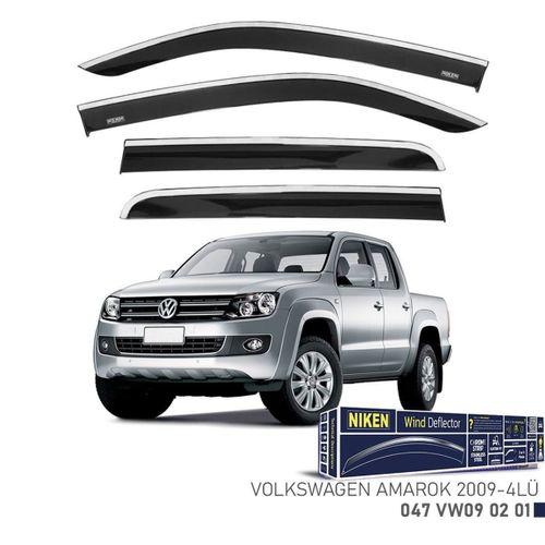 Niken VW Amarok 2009- Kromlu Cam Rüzgarlığı 4 LÜ
