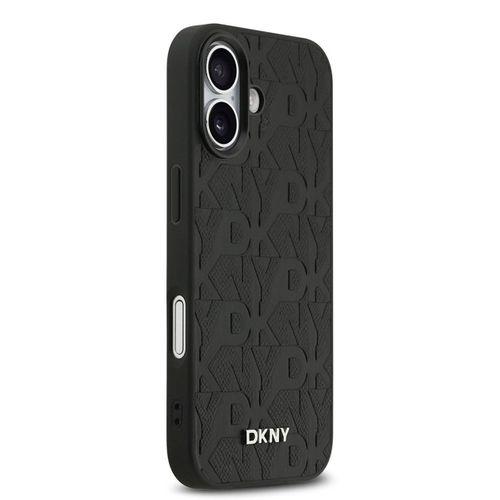 Apple iPhone 17 Kılıf DKNY Orjinal Lisanslı M-safe Şarj Özellikli 3D Yazılı Grid Pattern Kapak