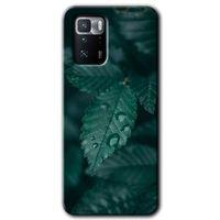 BeRa Aksesuar Poco x3 GT Kılıf Baskılı Kapak - Yağmurlu Yaprak +Tam Kaplayan Mat Seramik