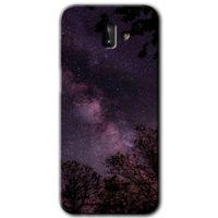 Potkal Hediye Fabrikası Samsung Galaxy J6 Plus Kılıf HD Desen Baskılı Arka Kapak - Gece Galaksi