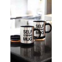 Yazılı Mug Kupa Karıştırıcı Özelliği Ve Paslanmaz Çelik