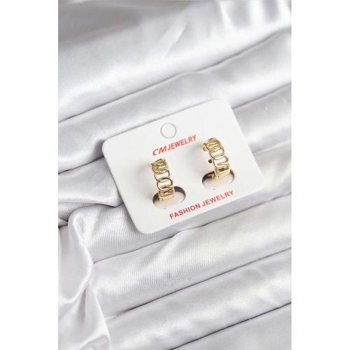 14K Gold Renk Kaplama Samanyolu Model CM Kadın Küpe