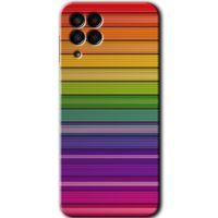 Samsung Galaxy M33 HD Baskılı Kılıf + 9D Tam Ekran Koruyucu - Colorful Lines