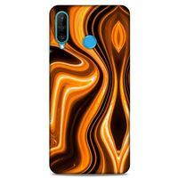 Mermer Turuncu Huawei P30 Lite Kılıf