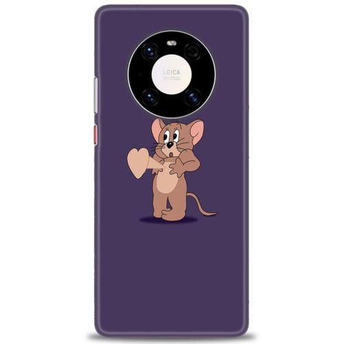 Huawei Mate 40 Pro Kılıf HD Baskılı Kılıf - Aşık Jerry + Tam Ekran Koruyucu