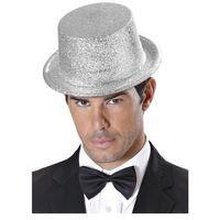 Gümüş Renk Uzun Plastik Simli Parti Şapkası