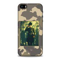 Apple iPhone SE Kılıf Atatürk (14) Lansman Kılıf Kamuflaj Krem