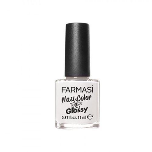 Farmasi Nail Color Glossy Klasik Oje 11 ml - 02 Pure White