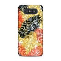 LG Q60 Kılıf Egzotik Palmiye Arka Kapak Silikon Koruma Full Koruyucu