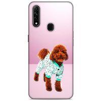 Oppo A31 Kılıf Köpek Kıyafetleri (33) Hybrid Kılıf Poodle Pijama