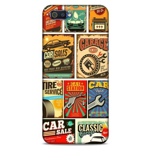 Retro (19) Desen Kılıfları Renkli Oppo Realme C2 Kılıf