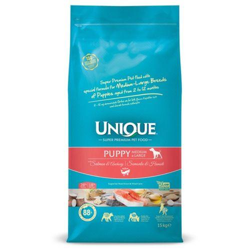 Unique Puppy Medium Large Somonlu Hamsili 15 Kg Yavru Köpek Maması