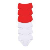 6 Adet Tutku Kadın Yüksek Bel Bato Kalın Lastik Külot S7