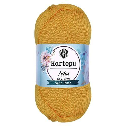 1 Adet Lotus Bikini Büstiyer Bluz Örgü İpi  K318 Koyu Sarı - mudanis