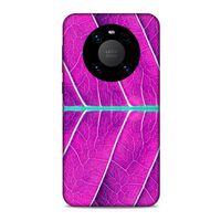 Lopard Huawei Mate 40 Pro Uyumlu Kılıf Bahar (30) Silicone Case Eflatun