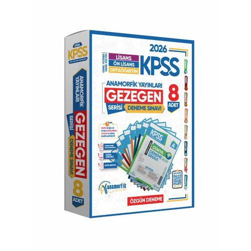 2026 KPSS Anamorfik Lisans ÖnLisans Ortaöğretim GY-GK GEZEGEN Serisi 8li Deneme TG Dijital Çözümlü