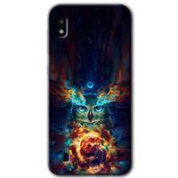 MRCİLETİSİM Samsung Galaxy A10 Kılıf Baskılı Kapak - Ballı Baykuş +Tam Ekran Koruyucu