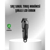 7000 Rpm Güçlü Motorlu Lcd Göstergeli Şarjlı Tıraş Makinesi