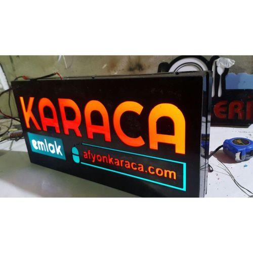 3D LED NEON TABELA KAYAN YAZI AYDINLATMA PANEL REKLAM DEPO