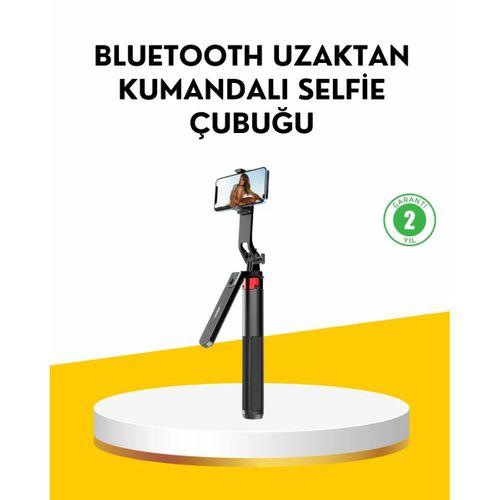 Tripodlu Selfie Çubuğu Uzaktan Kumandalı Canlı Yayın Uyumlu