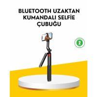 Tripodlu Selfie Çubuğu Uzaktan Kumandalı Canlı Yayın Uyumlu