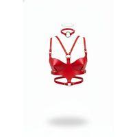 Kırmızı Kadın Kemer Deri Vücut Korse Halka Detaylı - Brf1296