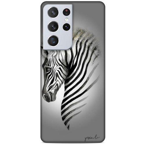 Lopard Samsung Galaxy S21 Ultra Uyumlu Kılıf Y.Liva-2020 Seri Zebra Shockproof Kılıf