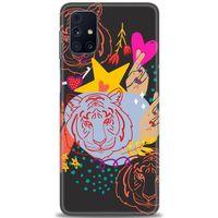 Samsung Galaxy M31S Kılıf HD Baskılı Kılıf - Kaplan + Tam Ekran Koruyucu