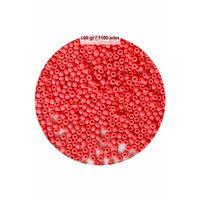 Karpuz Pembesi Renk 4 mm Yaklaşık 1100 adet / 100 gram Cam Boncuk Oya Yazma Bileklik ve Kolye